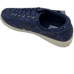 Tretorn Lace-Up Sneakers Nylite Plus Glitter Navy - Medium